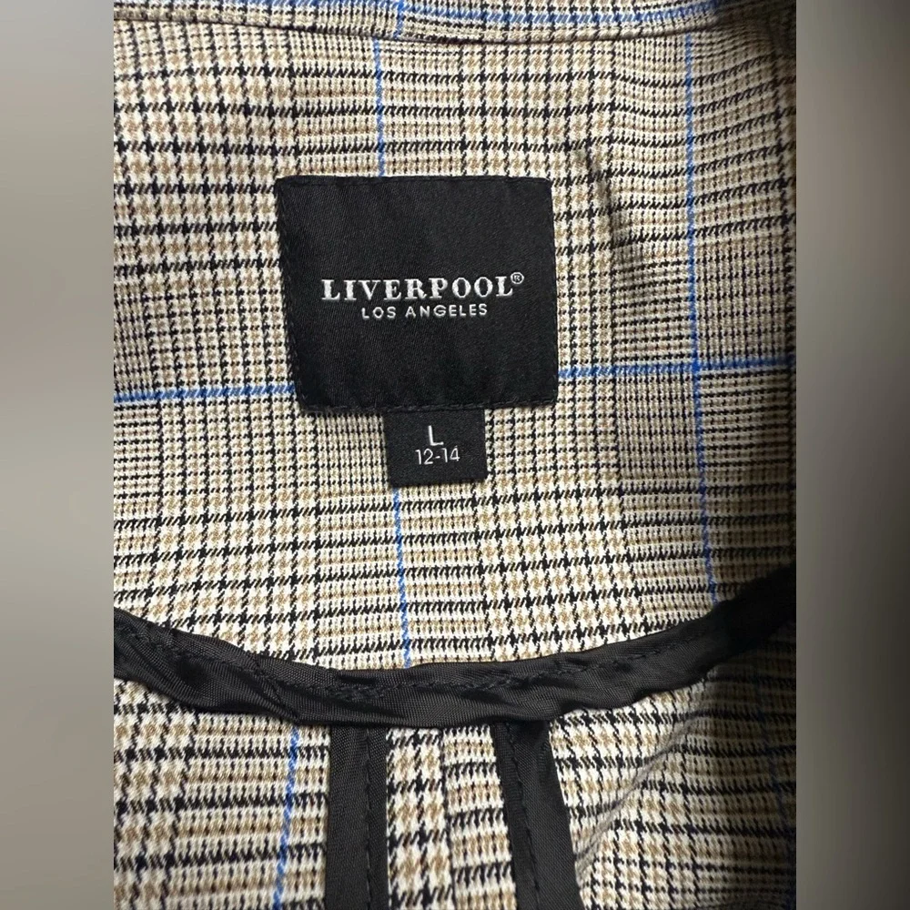 Liverpool Gray Plaid Blazer - Picture 3 of 4